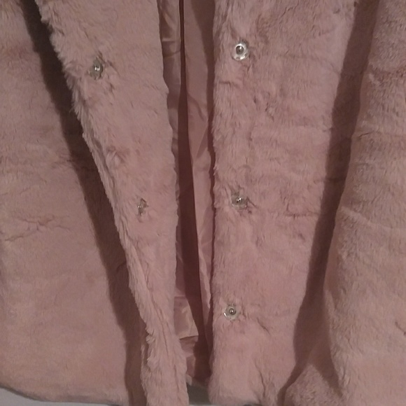 Faux Fur Collection Jacket Dusty Pink - Picture 4 of 5